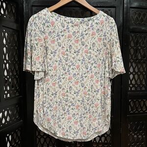 Floral print woman’s size S top by H&M